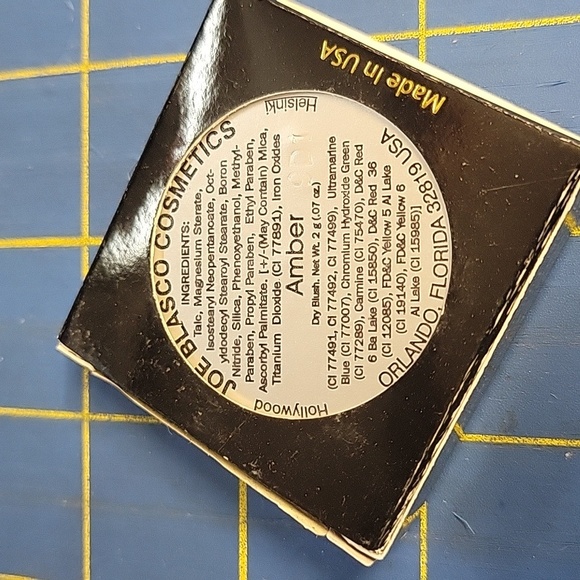 Joe Blasco Cosmetics Dry Blush Amber 2g New - Picture 2 of 3